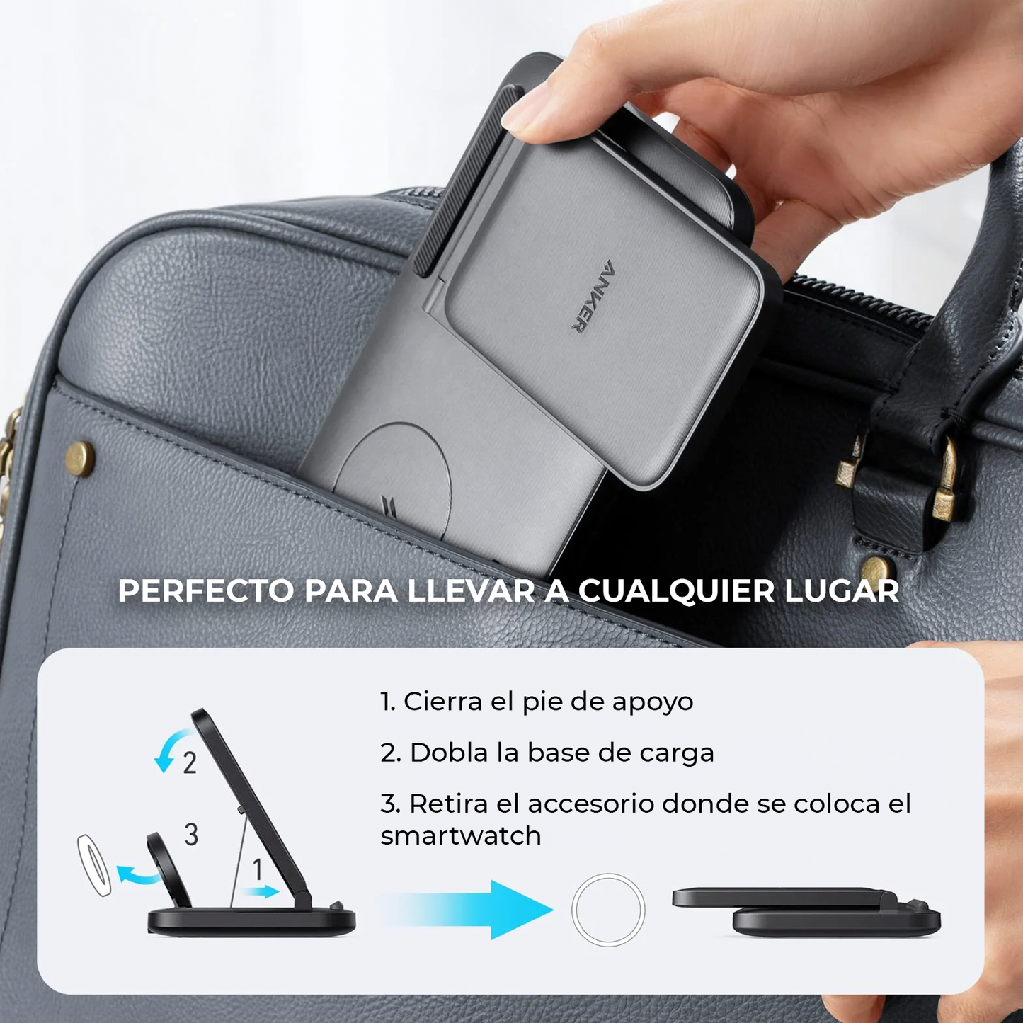 Cargador 3 en 1 Negro Anker