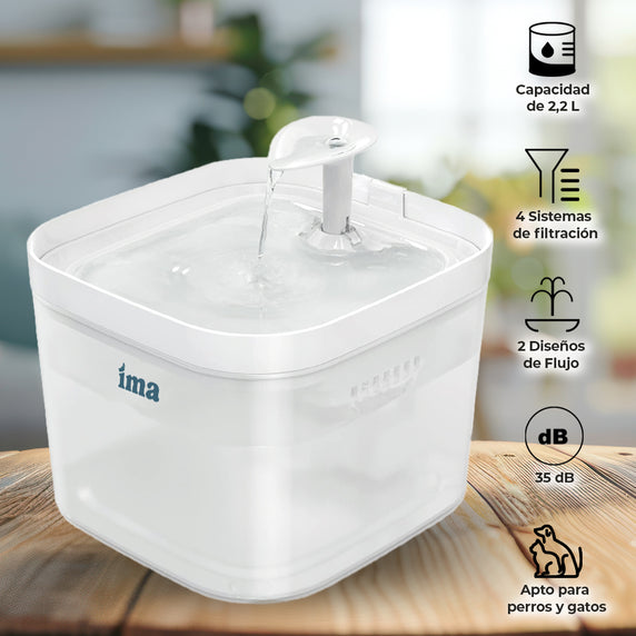 Fuente de agua inteligente para mascotas IMA