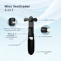 Mini Ventilador Recargable 3 en 1 Negro Ozu