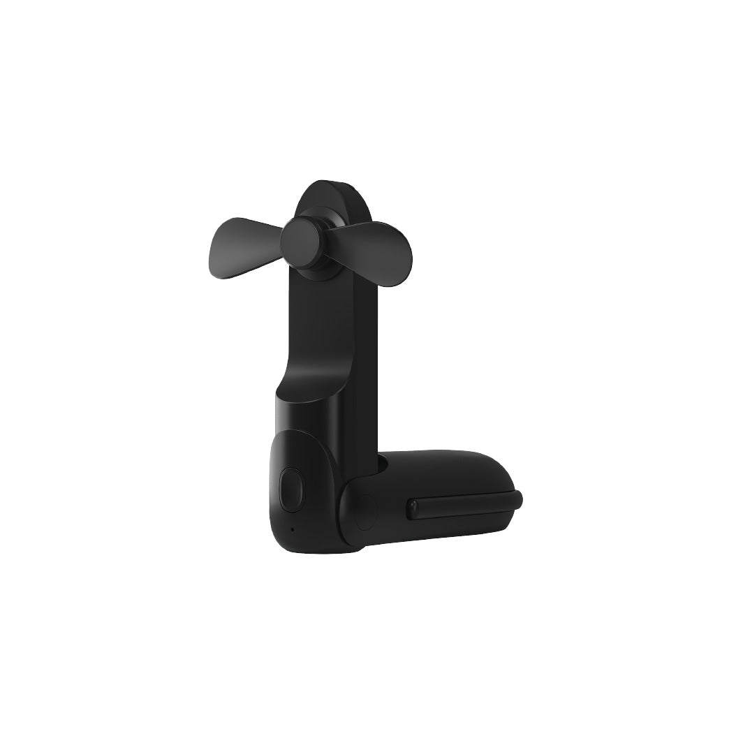 Mini Ventilador Recargable 3 en 1 Negro Ozu