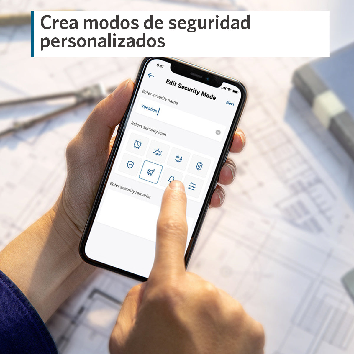 Panel de seguridad inalámbrico Keypad