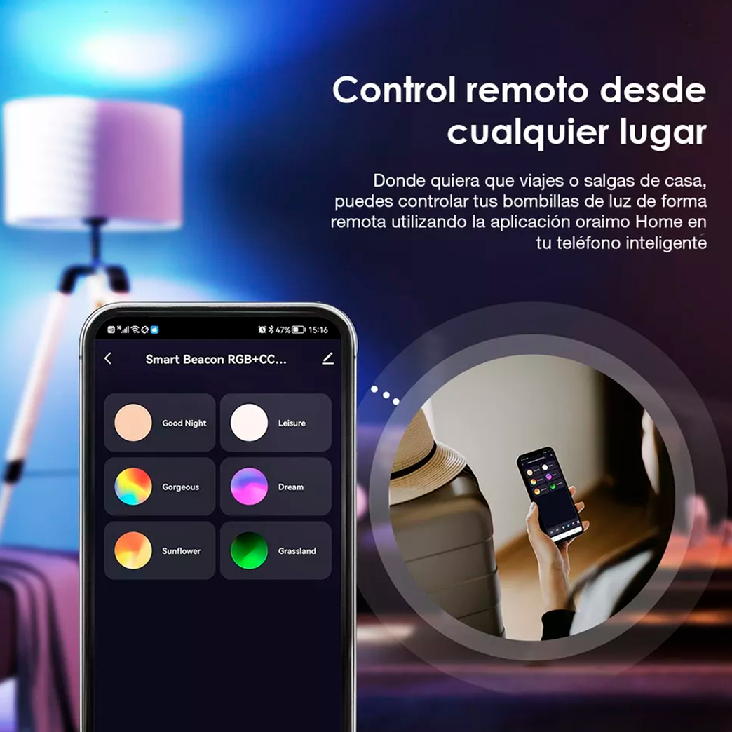 Pack de 2 Ampolletas Inteligentes Oraimo