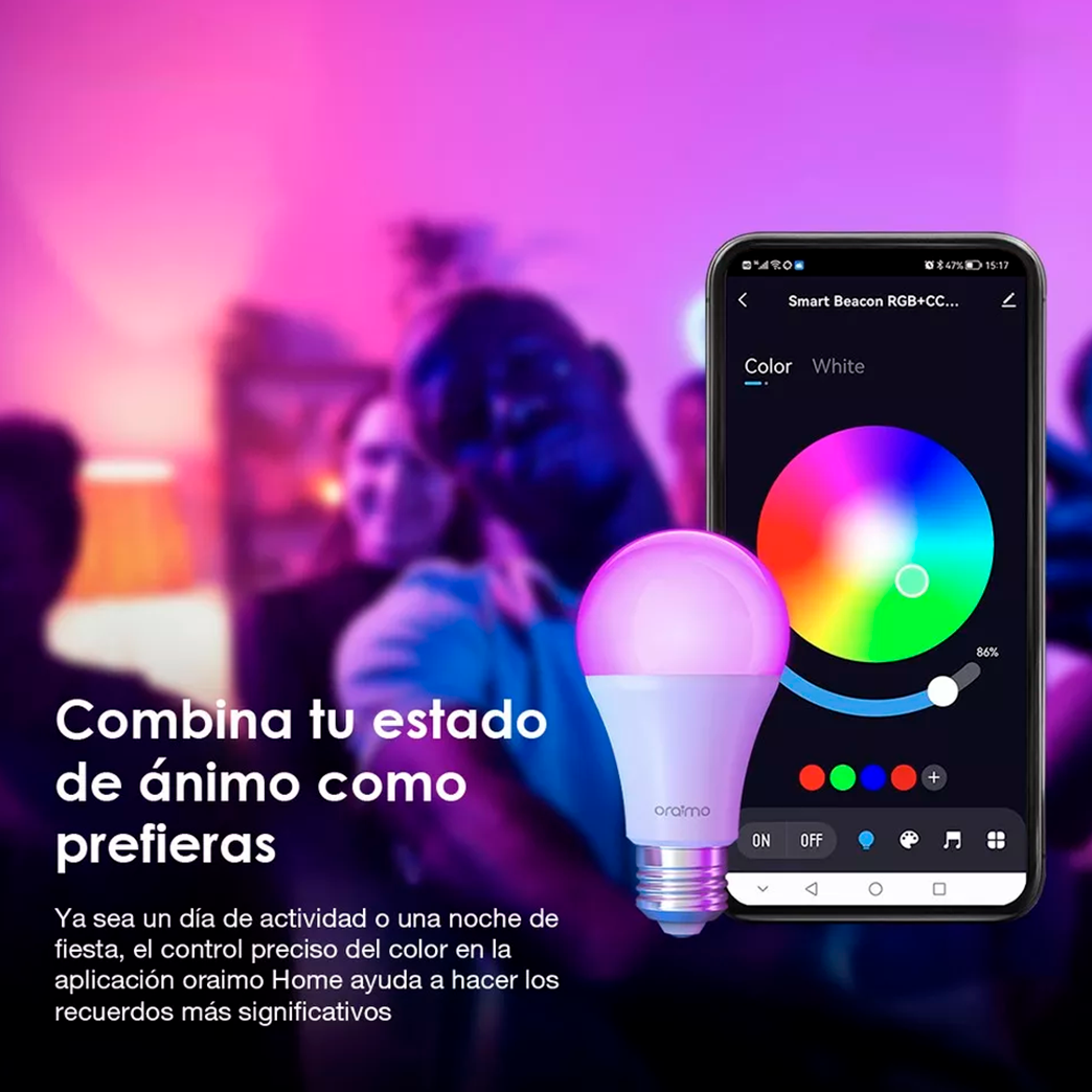 Pack de 2 Ampolletas Inteligentes Oraimo