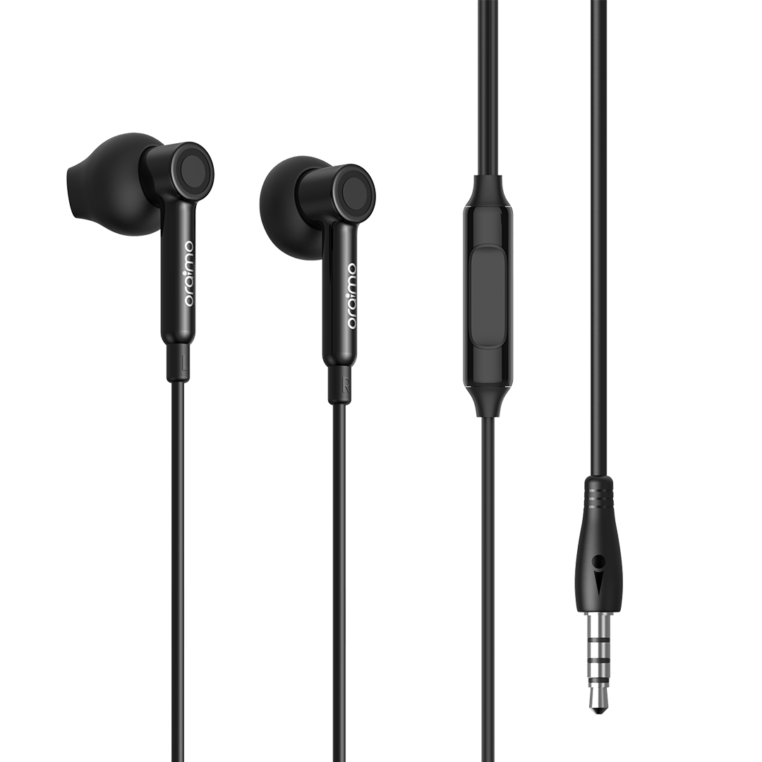 Audífonos con Cable Thor Negro Oraimo