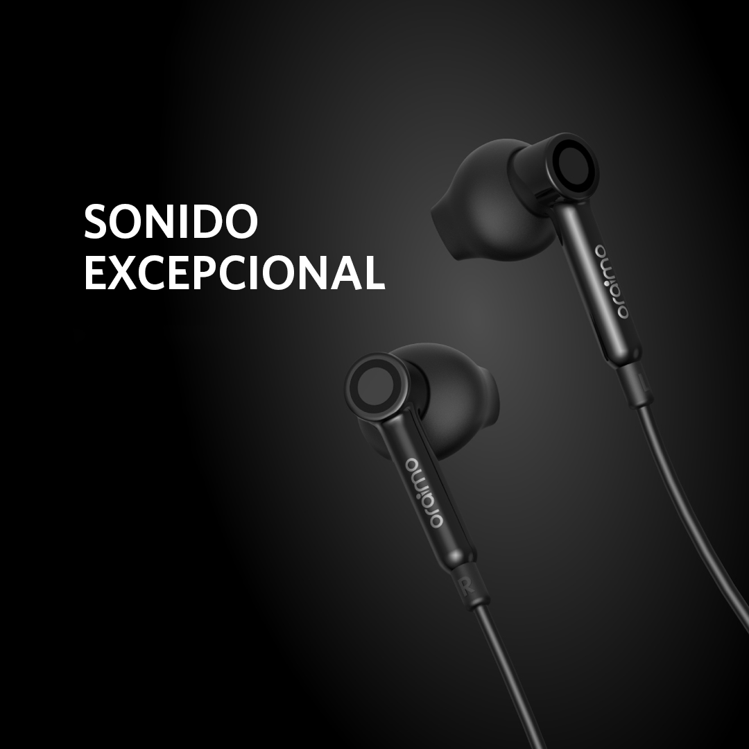Audífonos con Cable Thor Negro Oraimo