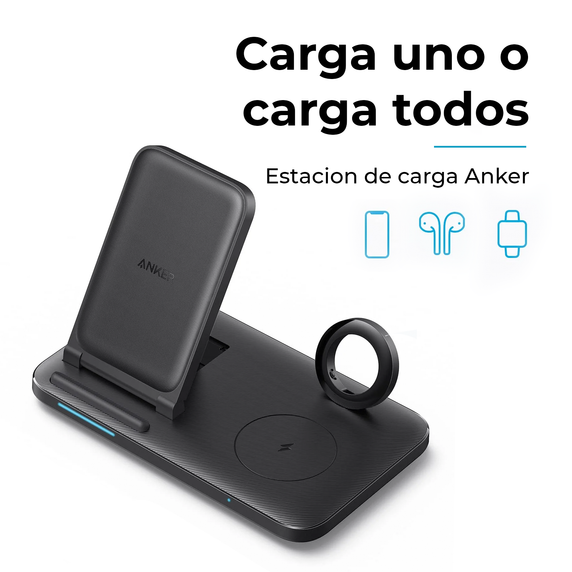 Cargador 3 en 1 Negro Anker