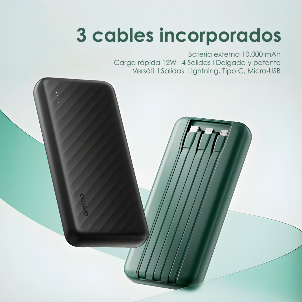 Batería Externa Oraimo 3 entradas