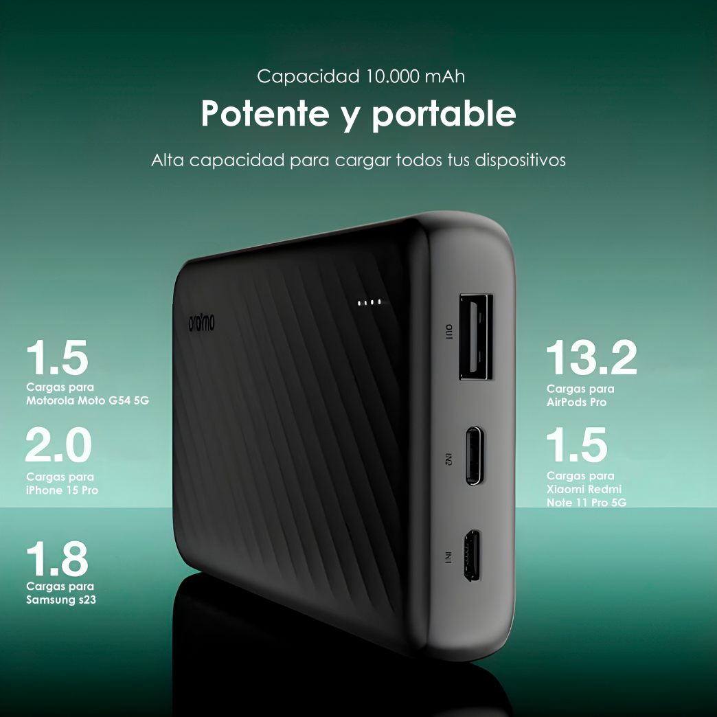 Batería Externa Oraimo 3 entradas