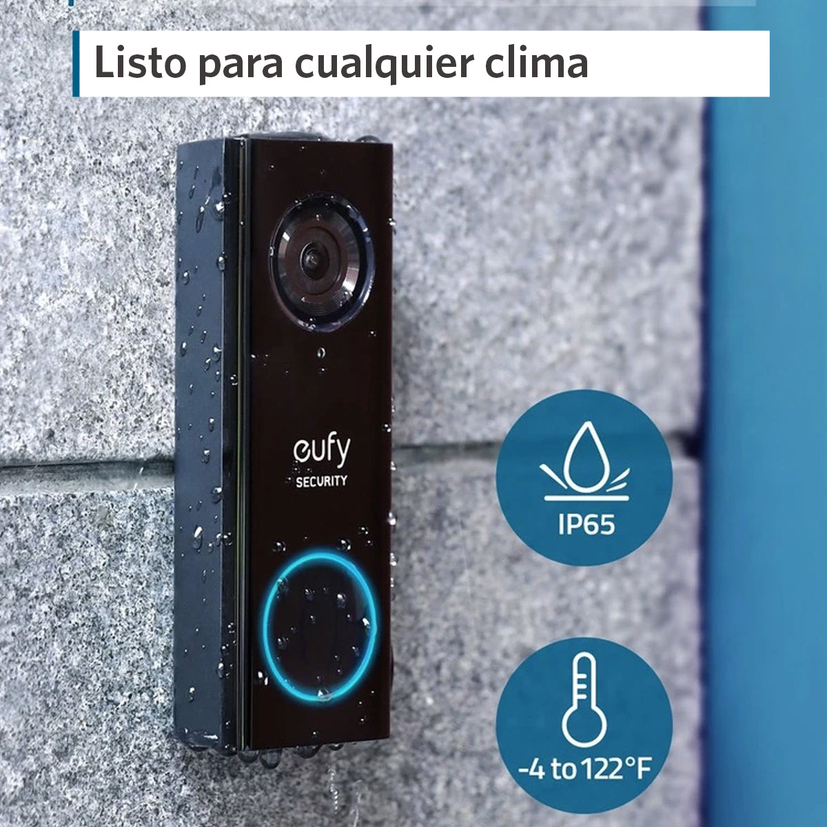 Timbre Inteligente Inalámbrico con Cámara 1080p