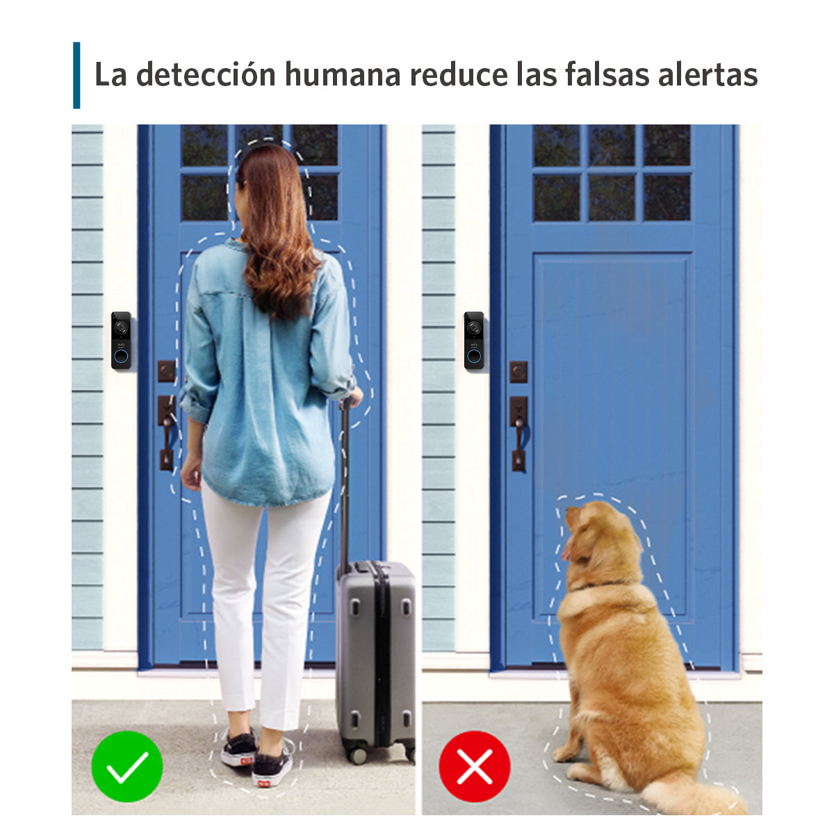 Timbre Inteligente Inalámbrico con Cámara 1080p