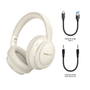 Audífonos Over Ear Bluetooth Con Powerbank Beige Blackbird