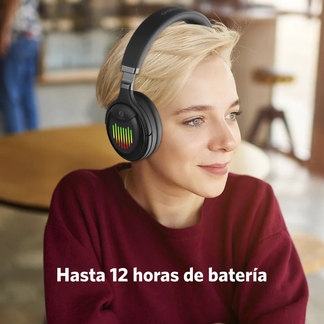 Audífonos Over the Ear BoomPop Negro Oraimo