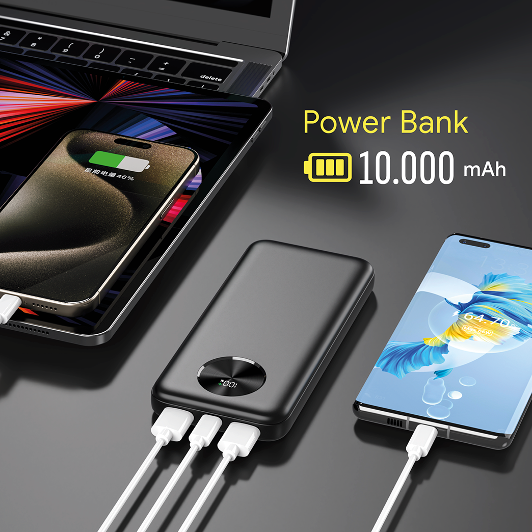 Batería Externa Digital 10.000 mAh Moonk