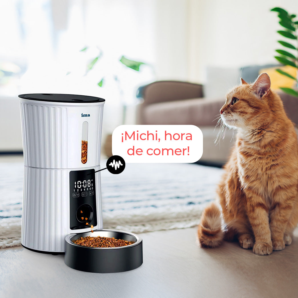 Dispensador automático de alimentos para perros y gatos táctil IMA