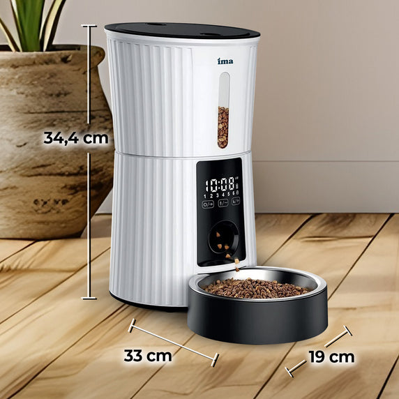 Dispensador automático de alimentos para perros y gatos táctil IMA