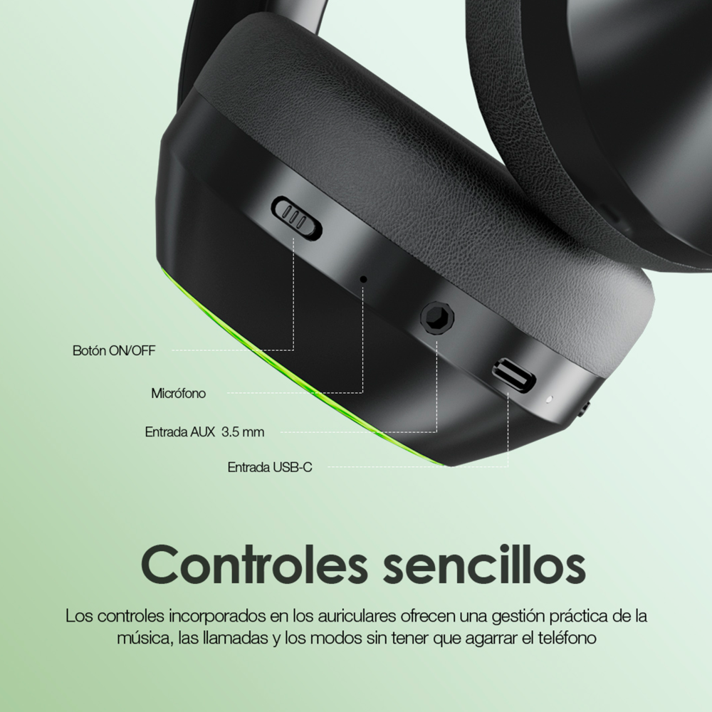 Audífonos Over The Ear BoomPop 2 Oraimo